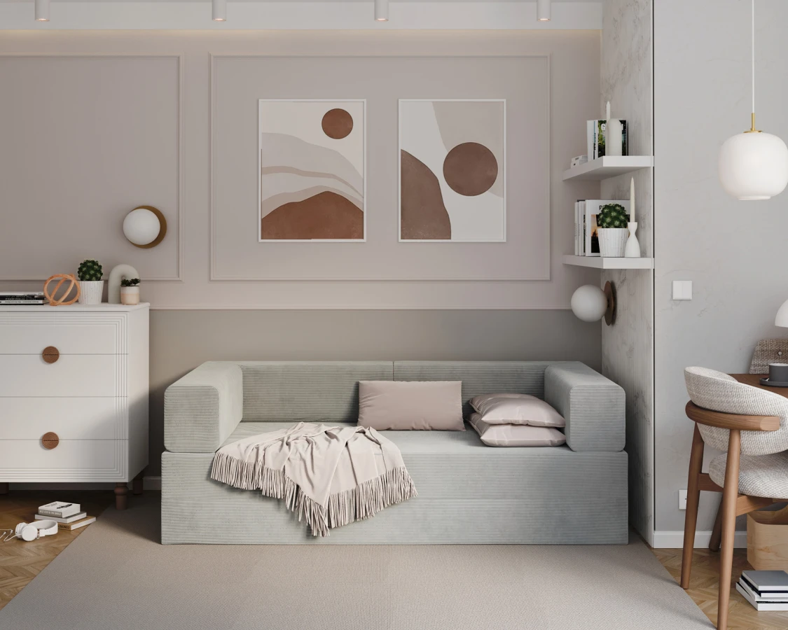 Vaikiška Modulinė Sofa Vaikams Amore
