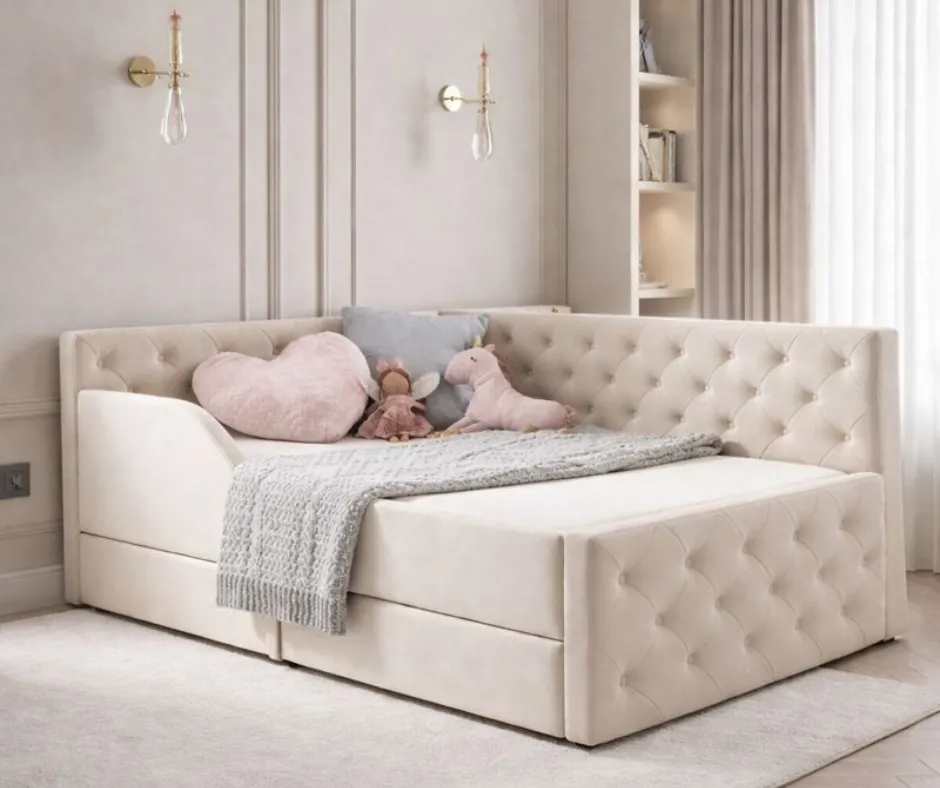 LIETUVIŲ GAMYBOS MINKŠTA VAIKIŠKA LOVA-SOFA SVAJONĖ 2