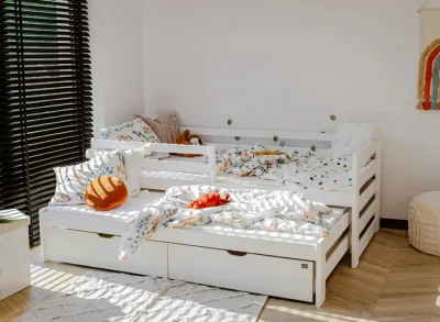 Dvivietė ištraukiama vaikiška lova Mardol