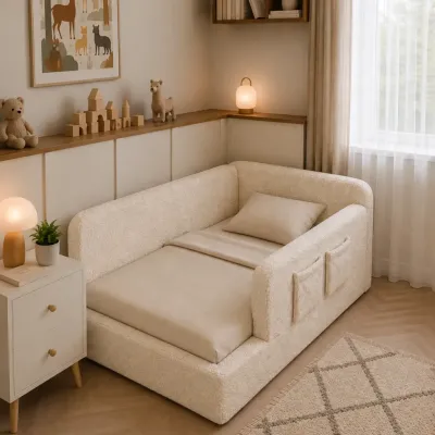 Lietuvių gamybos minkšta vaikiška lova montessori Mija - 2