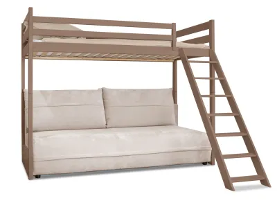 Dviaukštė lova su išskleidžiama sofa Marbus-2