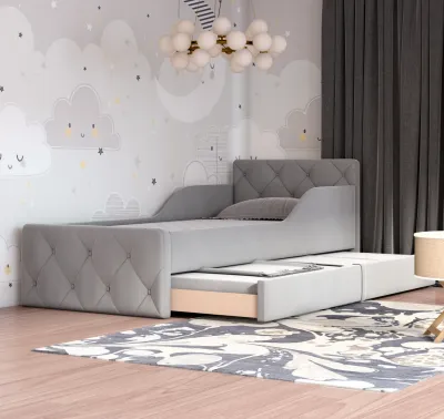 LIETUVIŲ GAMYBOS MINKŠTA DVIVIETĖ VAIKIŠKA LOVA SVAJONĖ-3
